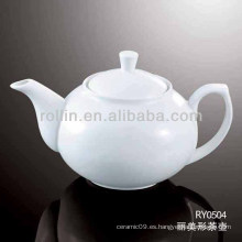 Jarra de porcelana blanca saludable y durable con jarra y tapa